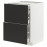 Доставка из Польши METOD / MAXIMERA sz stj 2fr/2n/sr/w szu, bialy/Nickebo matowy antracyt, 60x60 cm ИКЕА-09497623, ЕВРОИКЕА Калининград