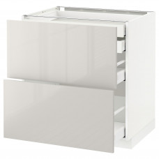Доставка из Польши METOD / MAXIMERA sz stj 2fr/2n/sr/w szu, bialy/Ringhult jasnoszary, 80x60 cm ИКЕА-09141802, ЕВРОИКЕА Калининград