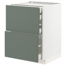 Доставка из Польши METOD / MAXIMERA sz stj 2fr/2n/sr/w szu, bialy/Bodarp szarozielony, 60x60 cm ИКЕА-69317233, ЕВРОИКЕА Калининград