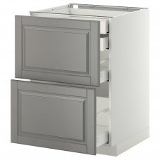 Доставка из Польши METOD / MAXIMERA sz stj 2fr/2n/sr/w szu, bialy/Bodbyn szary, 60x60 cm ИКЕА-49914015, ЕВРОИКЕА Калининград