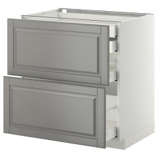 Доставка из Польши METOD / MAXIMERA sz stj 2fr/2n/sr/w szu, bialy/Bodbyn szary, 80x60 cm ИКЕА-09914017, ЕВРОИКЕА Калининград