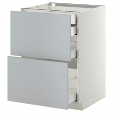 Доставка из Польши METOD / MAXIMERA W stj 2fr/2n/d/w, белый/веддинге серый, 60x60 cm ИКЕА-89916381, ЕВРОИКЕА Калининград