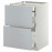Доставка из Польши METOD / MAXIMERA W stj 2fr/2n/d/w, белый/веддинге серый, 60x60 cm ИКЕА-89916381, ЕВРОИКЕА Калининград