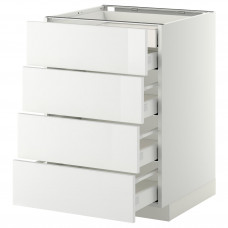 Доставка из Польши METOD / MAXIMERA sz stj 4fr/2n/3sr szu, bialy/Ringhult bialy, 60x60 cm ИКЕА-59911691, ЕВРОИКЕА Калининград