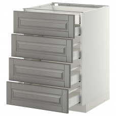 Доставка из Польши METOD / MAXIMERA sz stj 4fr/2n/3sr szu, bialy/Bodbyn szary, 60x60 cm ИКЕА-79913991, ЕВРОИКЕА Калининград