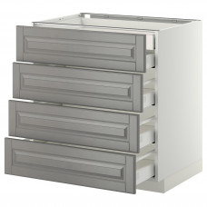 Доставка из Польши METOD / MAXIMERA sz stj 4fr/2n/3sr szu, bialy/Bodbyn szary, 80x60 cm ИКЕА-39913993, ЕВРОИКЕА Калининград