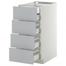 Доставка из Польши METOD / MAXIMERA W stj 4fr/2n/3d, белый/веддинге серый, 40x60 cm ИКЕА-29916355, ЕВРОИКЕА Калининград