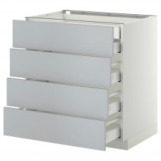 Доставка из Польши METOD / MAXIMERA W stj 4fr/2n/3d, белый/веддинге серый, 80x60 cm ИКЕА-49916359, ЕВРОИКЕА Калининград