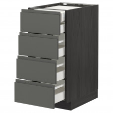 Доставка из Польши METOD / MAXIMERA sz stj 4fr/2n/3sr szu, czarny/Voxtorp ciemnoszary, 40x60 cm ИКЕА-89309915, ЕВРОИКЕА Калининград