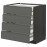 Доставка из Польши METOD / MAXIMERA sz stj 4fr/2n/3sr szu, czarny/Voxtorp ciemnoszary, 80x60 cm ИКЕА-59310109, ЕВРОИКЕА Калининград
