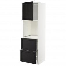 Доставка из Польши METOD / MAXIMERA w sz n pie dr/2fr/2w szu, bialy/Lerhyttan bejcowane na czarno, 60x60x200 cm ИКЕА-79456025, ЕВРОИКЕА Калининград