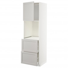 Доставка из Польши METOD / MAXIMERA w sz n pie dr/2fr/2w szu, bialy/Lerhyttan jasnoszary, 60x60x200 cm ИКЕА-89458024, ЕВРОИКЕА Калининград