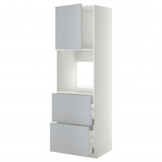 Доставка из Польши METOD / MAXIMERA W sz n pie dr/2fr/2w szu, белый/Веддинге серый, 60x60x200 cm ИКЕА-49469883, ЕВРОИКЕА Калининград