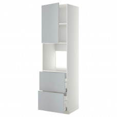 Доставка из Польши METOD / MAXIMERA W sz n pie dr/2fr/2w szu, белый/Веддинге серый, 60x60x220 cm ИКЕА-59464007, ЕВРОИКЕА Калининград
