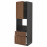 Доставка из Польши METOD / MAXIMERA W sz n pie dr/2fr/diam/w sz, черный Enkoping/коричневый орех, 60x60x200 cm ИКЕА-99476447, ЕВРОИКЕА Калининград