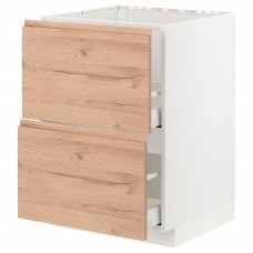 Доставка из Польши METOD / MAXIMERA sz stj zl+2fr/2szu, bialy/Voxtorp imit. debu, 60x60 cm ИКЕА-79402933, ЕВРОИКЕА Калининград