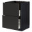 Доставка из Польши METOD / MAXIMERA sz stj zl+2fr/2szu, czarny/Nickebo matowy antracyt, 60x60 cm ИКЕА-79497832, ЕВРОИКЕА Калининград