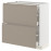 Доставка из Польши METOD / MAXIMERA szafka stj 2fr/3szu, bialy/Upplov matowy ciemnobezowy, 80x37 cm ИКЕА-09492098, ЕВРОИКЕА Калининград