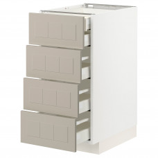 Доставка из Польши METOD / MAXIMERA sza stj 4fr/2n/3sr szu, bialy/Stensund bezowy, 40x60 cm ИКЕА-59408059, ЕВРОИКЕА Калининград
