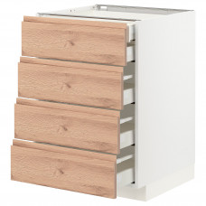 Доставка из Польши METOD / MAXIMERA sza stj 4fr/2n/3sr szu, bialy/Voxtorp imit. debu, 60x60 cm ИКЕА-99402772, ЕВРОИКЕА Калининград
