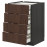 Доставка из Польши METOD / MAXIMERA sza stj 4fr/2n/3sr szu, czarny/Sinarp brazowy, 60x60 cm ИКЕА-09405647, ЕВРОИКЕА Калининград