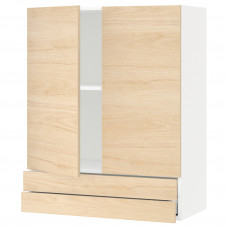 Доставка из Польши METOD / MAXIMERA sza sc 2 drz/2 szuf, bialy/Askersund wzor jasny jesion, 80x100 cm ИКЕА-89460022, ЕВРОИКЕА Калининград