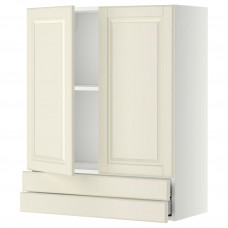 Доставка из Польши METOD / MAXIMERA sza sc 2 drz/2 szuf, bialy/Bodbyn kremowy, 80x100 cm ИКЕА-39458738, ЕВРОИКЕА Калининград
