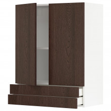 Доставка из Польши METOD / MAXIMERA sza sc 2 drz/2 szuf, bialy/Sinarp brazowy, 80x100 cm ИКЕА-29465027, ЕВРОИКЕА Калининград