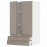 Доставка из Польши METOD / MAXIMERA sza sc 2 drz/2 szuf, bialy/Upplov matowy ciemnobezowy, 60x100 cm ИКЕА-99491909, ЕВРОИКЕА Калининград