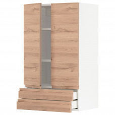 Доставка из Польши METOD / MAXIMERA sza sc 2 drz/2 szuf, bialy/Voxtorp imit. debu, 60x100 cm ИКЕА-29470076, ЕВРОИКЕА Калининград