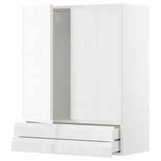 Доставка из Польши METOD / MAXIMERA sza sc 2 drz/2 szuf, bialy/Voxtorp polysk/biel, 80x100 cm ИКЕА-09467697, ЕВРОИКЕА Калининград