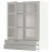 Доставка из Польши METOD / MAXIMERA sza sc 2 szkl drz/2 szuf, bialy/Lerhyttan jasnoszary, 80x100 cm ИКЕА-39458757, ЕВРОИКЕА Калининград