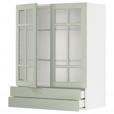 Доставка из Польши METOD / MAXIMERA sza sc 2 szkl drz/2 szuf, bialy/Stensund jasnozielony, 80x100 cm ИКЕА-79486206, ЕВРОИКЕА Калининград