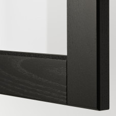 Доставка из Польши ⭐⭐⭐⭐⭐ METOD / MAXIMERA sza sc 2 szkl drz/2 szuf, bialy/Lerhyttan bejcowane na czarno, 60x100 cm,ИКЕА-29463943, Евро Икеа Калининград