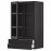 Доставка из Польши METOD / MAXIMERA sza sc 2 szkl drz/2 szuf, czarny/Lerhyttan bejcowane na czarno, 60x100 cm ИКЕА-29456650, ЕВРОИКЕА Калининград