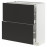 Доставка из Польши METOD / MAXIMERA szafka stj 2fr/3szu, bialy/Nickebo matowy antracyt, 80x37 cm ИКЕА-29497580, ЕВРОИКЕА Калининград