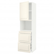 Доставка из Польши METOD / MAXIMERA sza do mikr komb drzw/3szu, bialy/Bodbyn kremowy, 60x60x220 cm ИКЕА-79460683, ЕВРОИКЕА Калининград