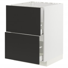 Доставка из Польши METOD / MAXIMERA sz stj zl+2fr/2szu, bialy/Nickebo matowy antracyt, 60x60 cm ИКЕА-09498585, ЕВРОИКЕА Калининград