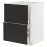 Доставка из Польши METOD / MAXIMERA sz stj zl+2fr/2szu, bialy/Nickebo matowy antracyt, 60x60 cm ИКЕА-09498585, ЕВРОИКЕА Калининград