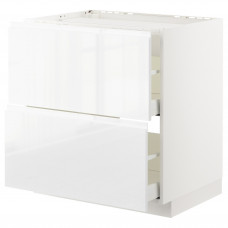Доставка из Польши METOD / MAXIMERA sz stj pl/2fr/2szu, bialy/Voxtorp polysk/biel, 80x60 cm ИКЕА-19253931, ЕВРОИКЕА Калининград