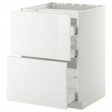 Доставка из Польши METOD / MAXIMERA sz stj pl/2fr/3szu, bialy/Ringhult bialy, 60x60 cm ИКЕА-69027158, ЕВРОИКЕА Калининград