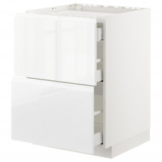 Доставка из Польши METOD / MAXIMERA sz stj pl/2fr/3szu, bialy/Voxtorp polysk/biel, 60x60 cm ИКЕА-39253949, ЕВРОИКЕА Калининград