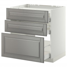 Доставка из Польши METOD / MAXIMERA sz stj pl/3fr/3szu, bialy/Bodbyn szary, 80x60 cm ИКЕА-69027115, ЕВРОИКЕА Калининград