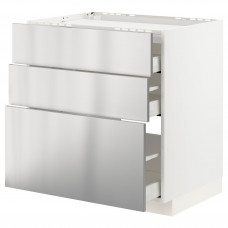 Доставка из Польши METOD / MAXIMERA sz stj pl/3fr/3szu, bialy/Varsta stal nierdz, 80x60 cm ИКЕА-19329889, ЕВРОИКЕА Калининград