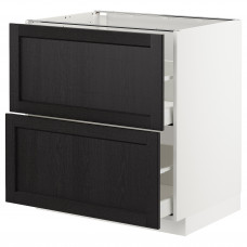 Доставка из Польши METOD / MAXIMERA sz stj 2fr/2w szu, bialy/Lerhyttan bejcowane na czarno, 80x60 cm ИКЕА-69257540, ЕВРОИКЕА Калининград