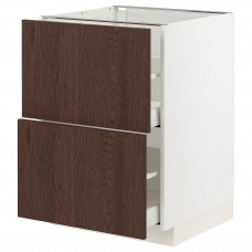 Доставка из Польши METOD / MAXIMERA sz stj 2fr/2w szu, bialy/Sinarp brazowy, 60x60 cm ИКЕА-59404080, ЕВРОИКЕА Калининград
