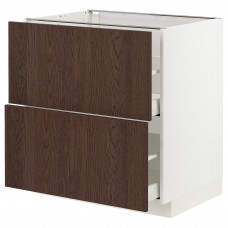 Доставка из Польши METOD / MAXIMERA sz stj 2fr/2w szu, bialy/Sinarp brazowy, 80x60 cm ИКЕА-99404083, ЕВРОИКЕА Калининград