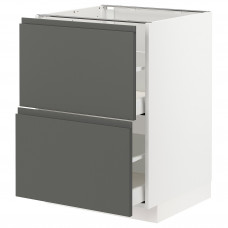 Доставка из Польши METOD / MAXIMERA sz stj 2fr/2w szu, bialy/Voxtorp ciemnoszary, 60x60 cm ИКЕА-29306496, ЕВРОИКЕА Калининград