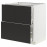 Доставка из Польши METOD / MAXIMERA sz stj 2fr/2w szu, bialy/Nickebo matowy antracyt, 80x60 cm ИКЕА-99498171, ЕВРОИКЕА Калининград