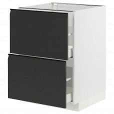 Доставка из Польши METOD / MAXIMERA sz stj 2fr/2w szu, bialy/Upplov matowy antracyt, 60x60 cm ИКЕА-79493527, ЕВРОИКЕА Калининград